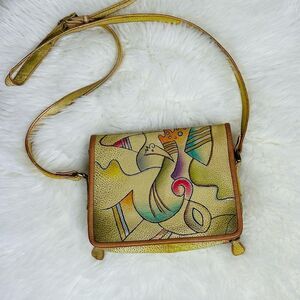 Artistic Yellow Crossbody vintage Bag